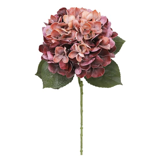 24" Pink & Burgundy Hydrangea Real Touch Stem by Ashland®